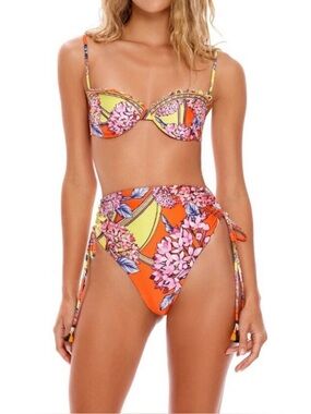 NWT Agua Bendita Etta Suki Floral Bikini Bottoms